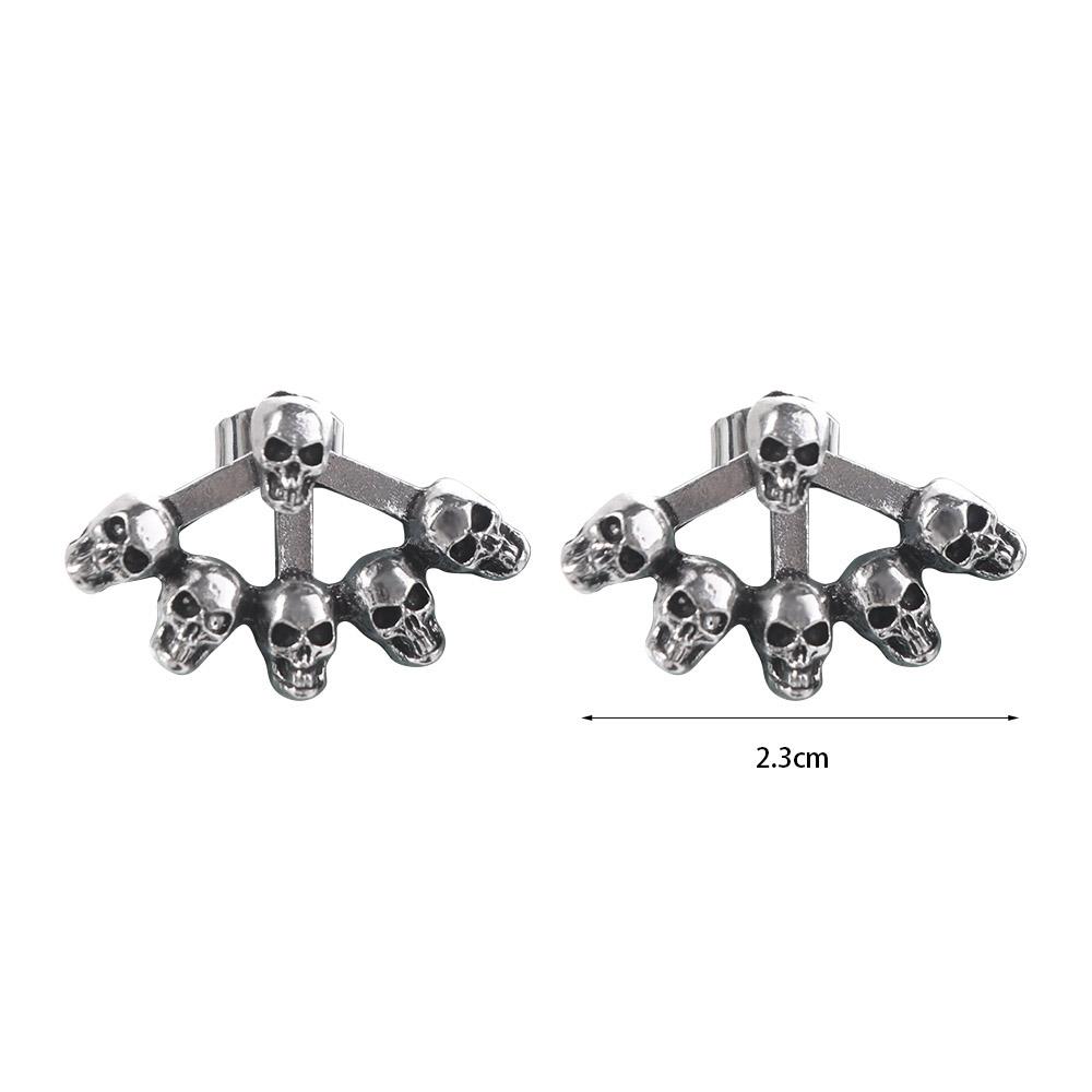 Gothic Skeleton Hand Stud Earrings Cool Halloween Skull Ear Studs Skeleton Earrings Studs Hipster