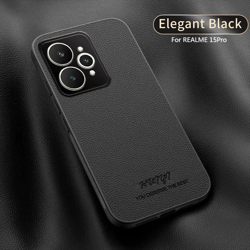 Car Magnetic Cover for Realme 15 Pro Realme15 5G Luxury Leather Matte Soft Frame Protective Back Case for Realme 14 Pro Plus 14T
