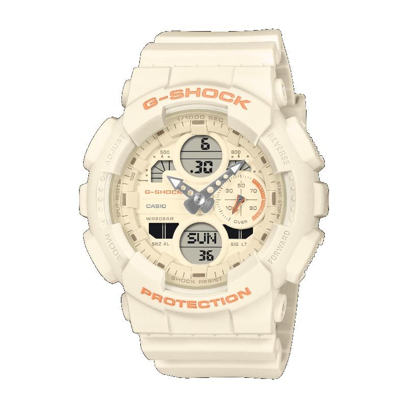 Casio Men s Resin 200M Water Resistant Digital Shock Resistant Quartz Watch GMA-S140-7A белый
