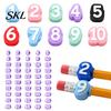 School Pencil Tracking System 1-20/1-30/1-50 Numbered Toppers, Reusable Classroom Labels Student Markers for Teachers, Organization Number Management