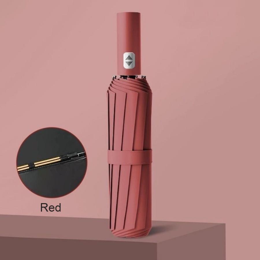 106cm/41.73in Großer Automatischer Verstärkter 24K UV-Sonnenschutz- und Winddichter Faltregenschirm, Robuster Regen- und Windschutzschirm