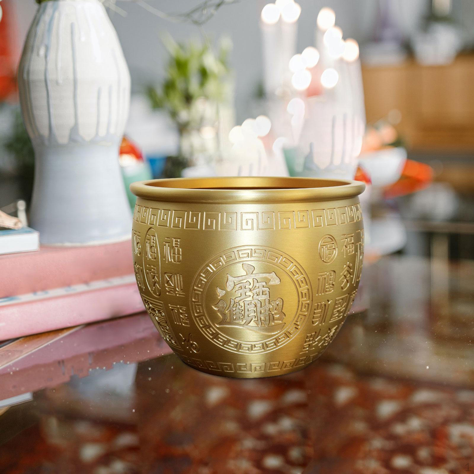 

Латунная чаша по фэн-шуй, рог изобилия, удача, богатство, стол, центральное украшение для рабочего стола