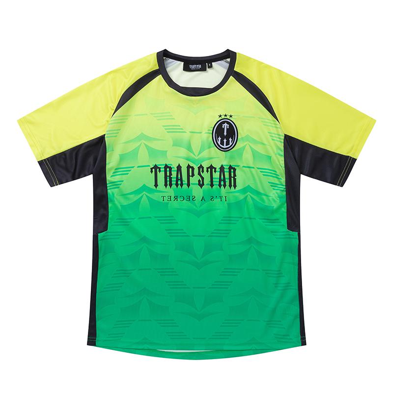 Trapstar London 2026 New Summer Trapstar Logo Diagonal Logo Number 23 Basketball Jersey Football Jersey Gradient Sports Short Sleeved T-shirt