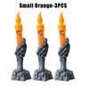 Halloween Witch Finger Skull LED Glowing Candle Light Bar KTV Party Decoration Prop Electronic Pumpkin Lamp