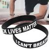 2pcs Silicone Wristband Unisex Special Letter Decor Bracelet for Women Men