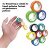 PIMPIMSKY Magnetic Decompression Toys Hand Spinner Fingears Anti-Stress Rings Finger Ring Decompression Toys-Yellow