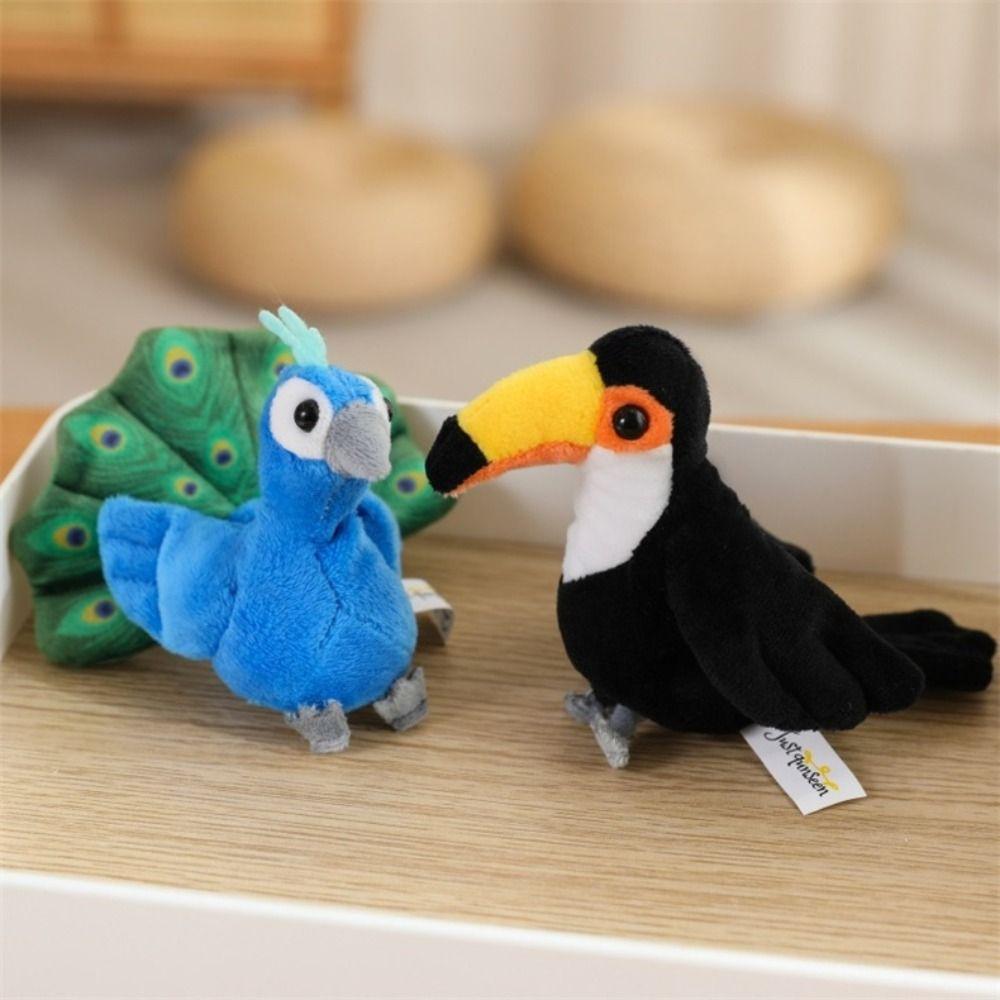 9cm Finger Plush Doll Bird Baby Soothing Toys Fun Doll Finger Cover Toy Children's Birthday Gift