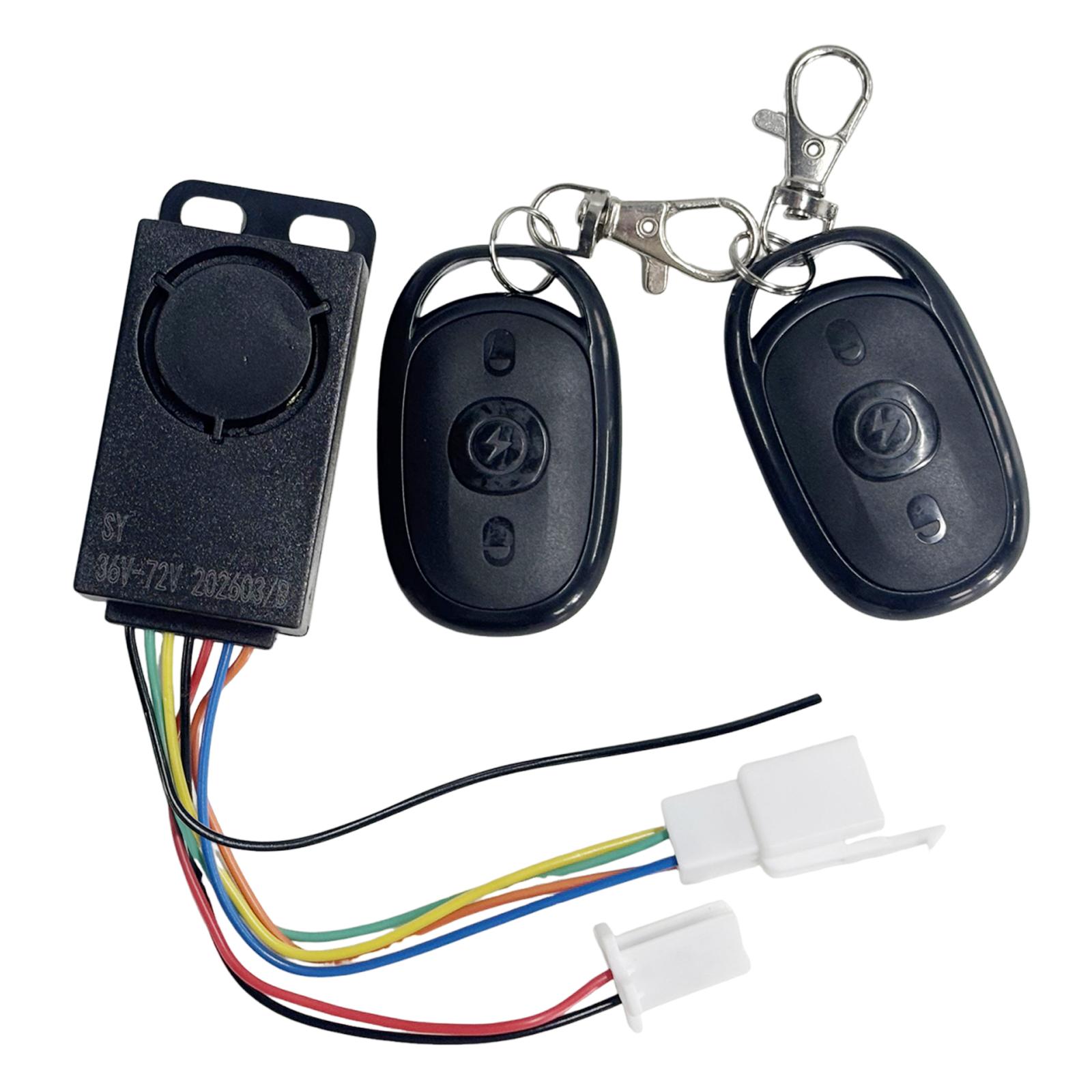 Remote Control Electric Scooter Alarms Systems Waterproof Moped Remote Control Anti-Theft Alarm