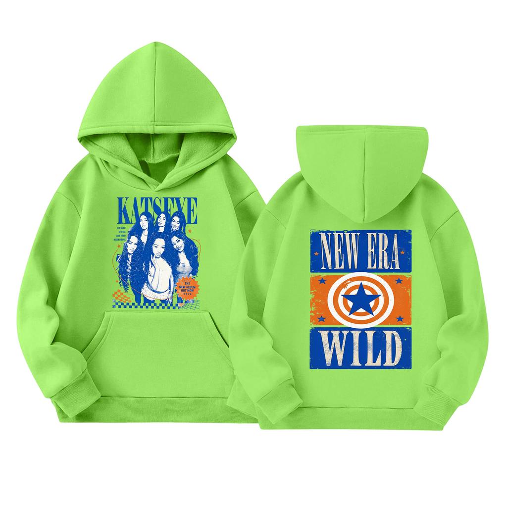Kids Long Sleeve Loose Fit Pullover Hoodie with Letter Print and Pockets
