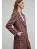 Manteau Épais Rétro à Carreaux Automne 2024 pour Femmes