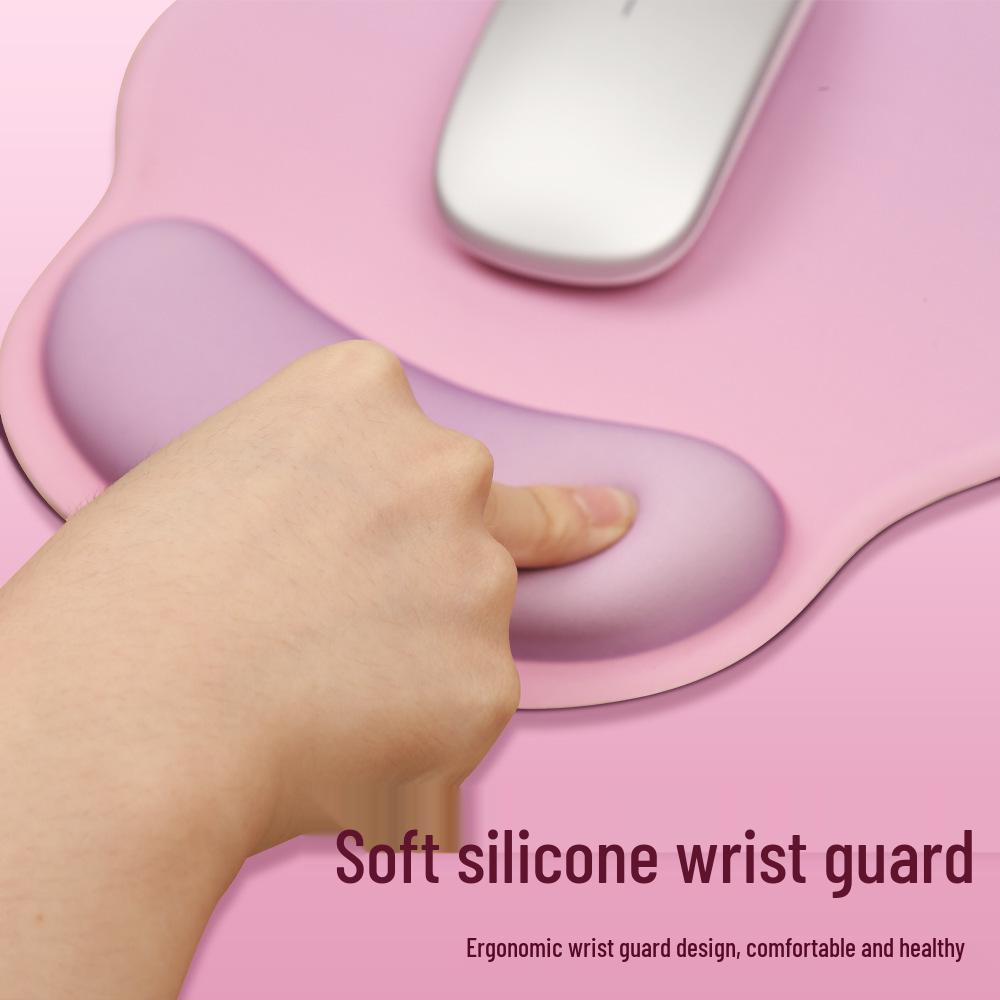 Silicone Non-Slip Thick Wrist Support Mouse Pad