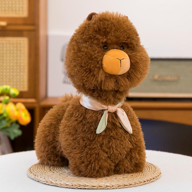 

Трансграничная плюшевая подушка-симуляция альпаки - Милая лежащая кукла альпаки, праздничный подарок 22cm