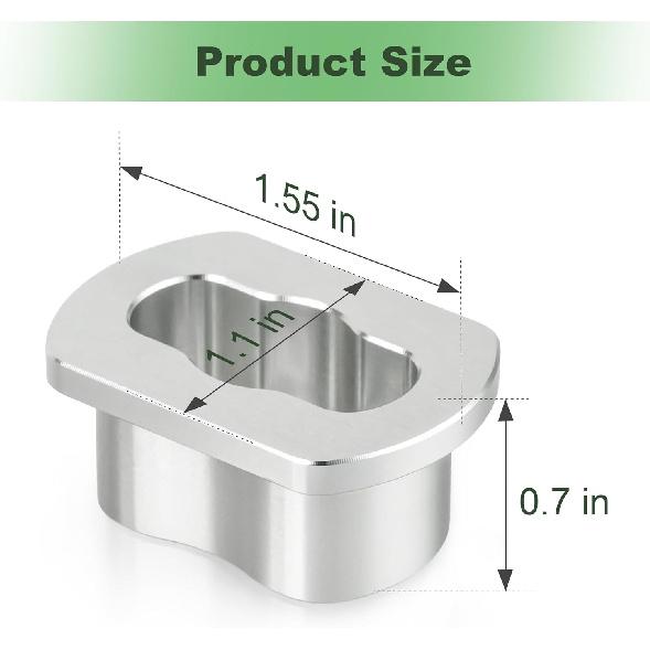 Upgraded Aluminum Tailgate Hinge Bushing 66102-0C021 Fit for Toyota Tundra 2007-2021 for Rear Tail Gate Left Driver Side