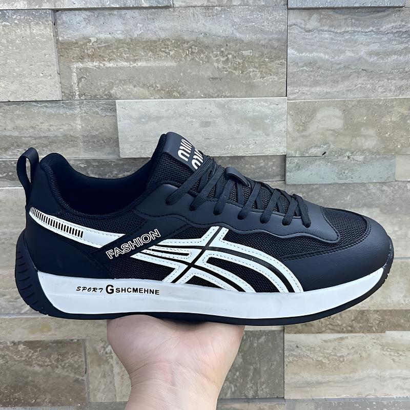 Prodyšná síťovaná obuv pro volný čas 2025 jarní novinka pánské boty protiskluzové a odolné proti opotřebení boty Forrest Gump pánské šněrovací sportovní boty