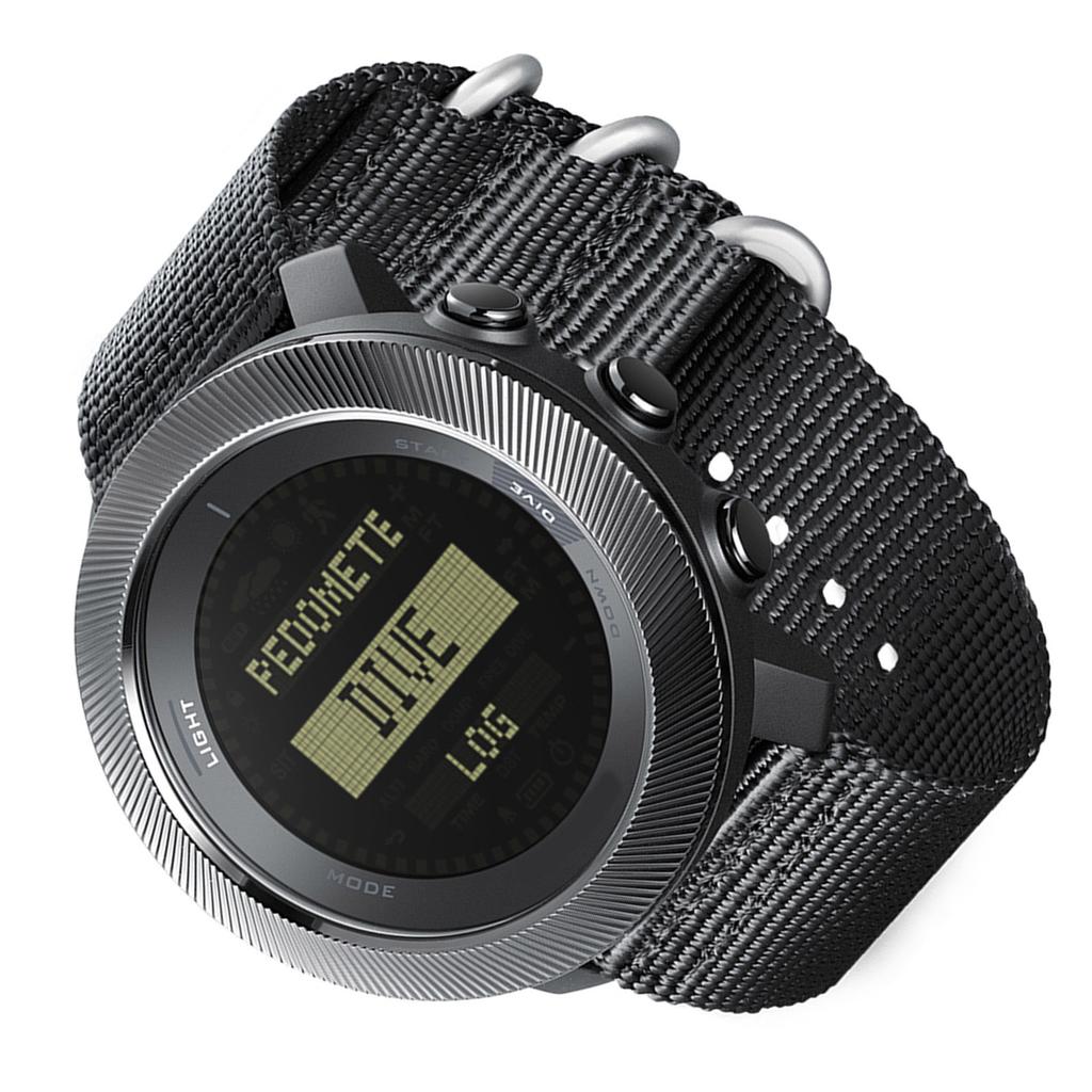 Dive Watch, 100m Rainproof Outdoors Sports Watch with LED Backlight Barometer, Thermometer, Altimeter, Watch for Men Women Hiking, Mountain