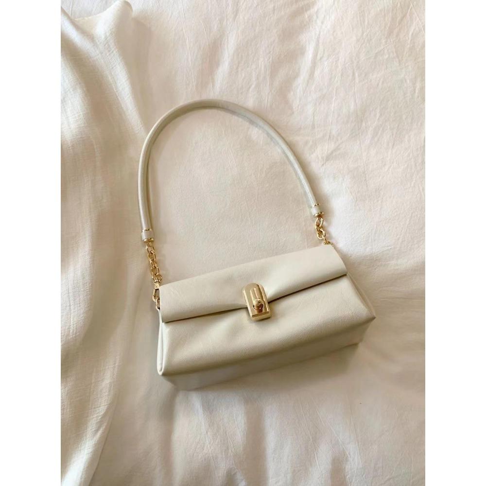 

Melaleuca Baiqiao shoulder bag women s 2024 new glacier white armpit bag commuter messenger bag popular versatile small bag