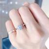 Creative Women's Ring Crystal Zircon Flowers Set with Dazzling Fashion Simple Wedding Circle Party Luxury