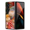 Christmas Case For Samsung Galaxy Z Fold 6 5 4 3 Cover Fold5 Fold4 Lovely Black Hard Plastic PC Cover For Galaxy Z Fold5 5G Case