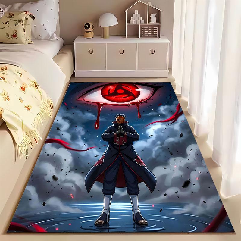 Red Eye Anime Warrior Carpet suitable as a non-slip mat for the living room or bedroom sofa