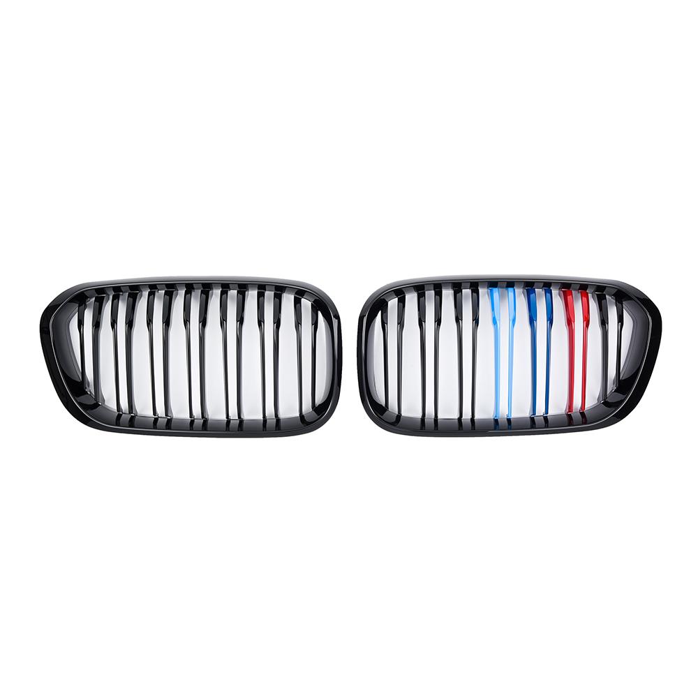 Car Front Kidney Grill Gloss Black M Color LCI Fit BMW 1 Series F20 F21 2015 - 2019 116i 118i 120i 125i M140i 116d 118d 120d SFGHN1