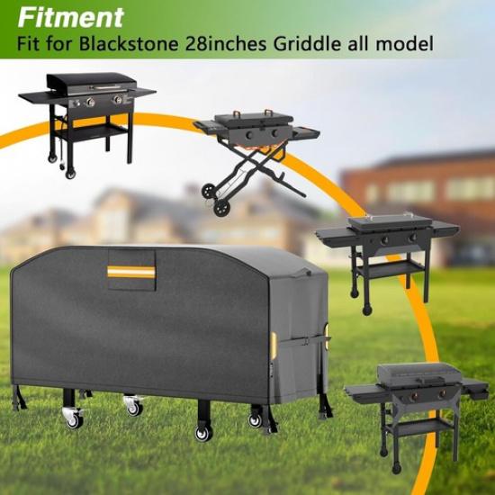 Flat Top Gas Grill Cover for Blackstone 5483 28in 59" L×26" W×33" H New