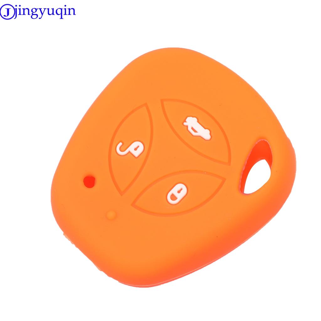 Jingyuqin 3B Silicone Rubber Car Remote Key Fob Cover Case Protector For LADA Priora Sedan Sport Kalina Granta Vesta X-Ray
