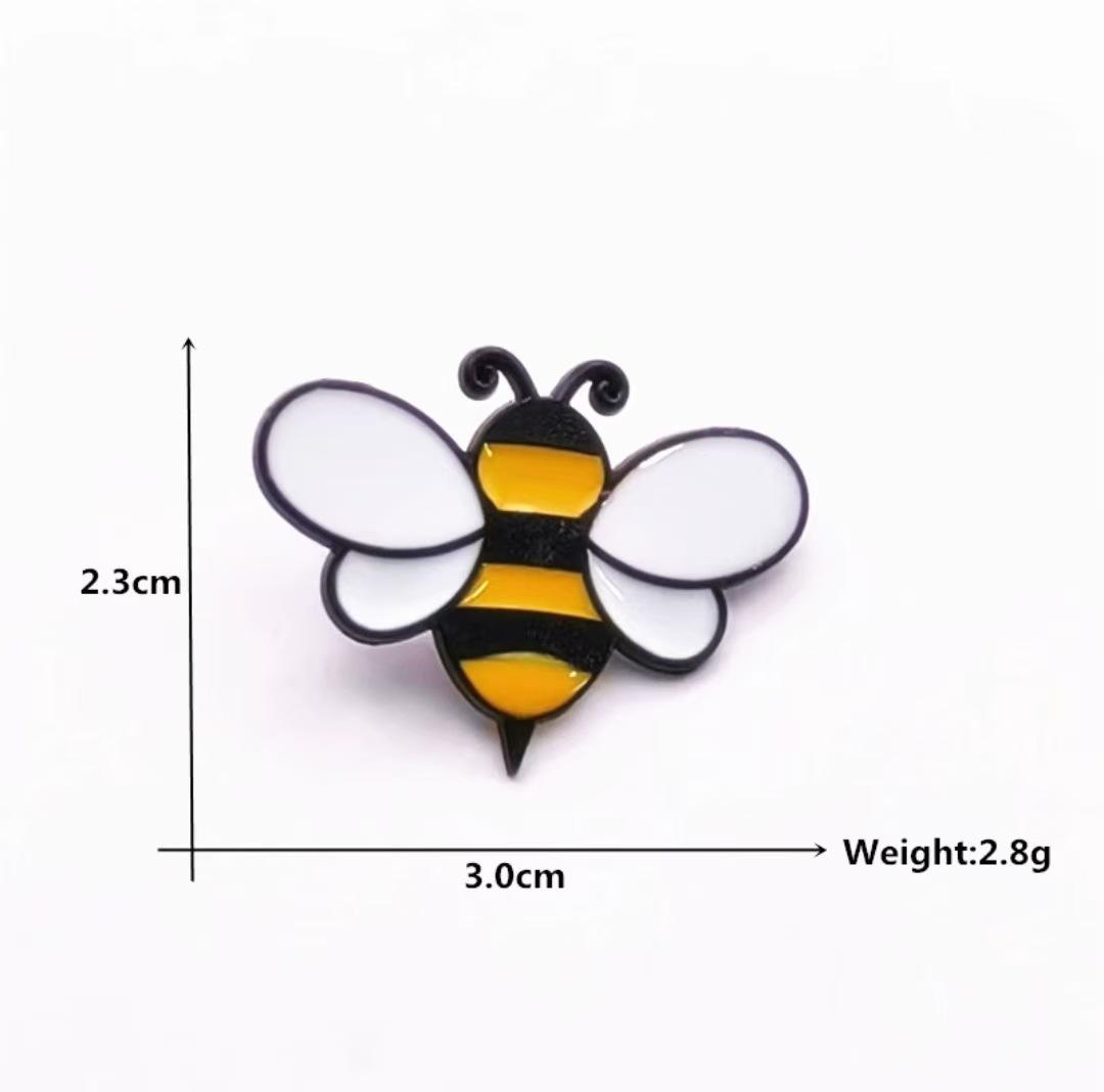 Adorable Bee Brooch Pin, Cartoon Animal Insect Badge, Kids  Gift, Clothes & Backpack Accessory