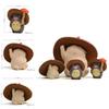 Cartoon My Neighbor Totoro Small Resin Sculpture With Straw Hat For Miniature Landscaping And Gift Use