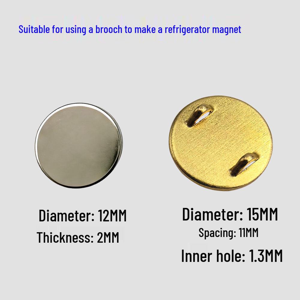 Instant Fridge Magnet Converter Pin - Strong Magnetic Brooch with Metal Buckle Fixation