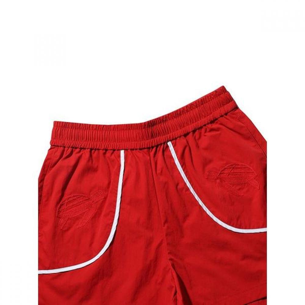 Bbc Earth Women Shorts Animal EmbroideRed  Red 