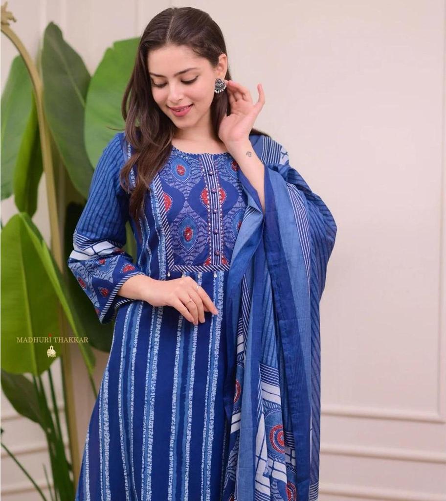 Indian Pakistani Designer Kurta Pant Dupatta Set Women Bollywood Top Tunic Kurti Salwar Suit Dress