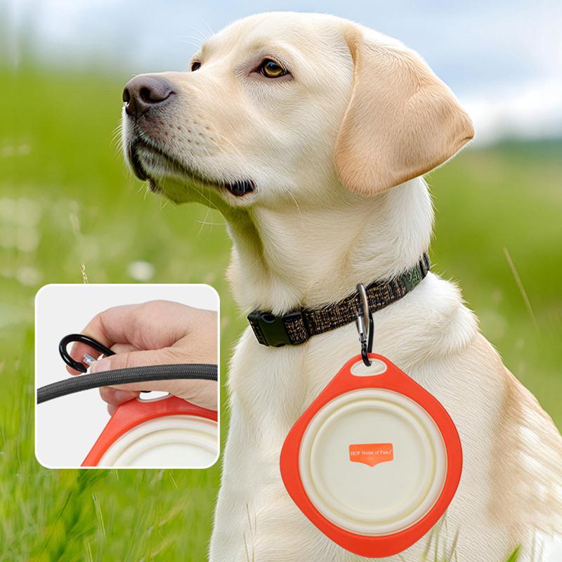Collapsible Dog Bowl Silicone Dog Food Container Health And Safety Pet Travel Drinking Bowl Feeding Plate