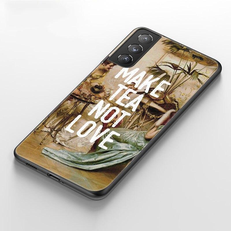 Renaissance Art Painting Phone Case For Samsung Galaxy S20 S21 FE S10 Lite Note 20 10 Lite S8 S9 S10E S10 Plus Ultra Black Cover