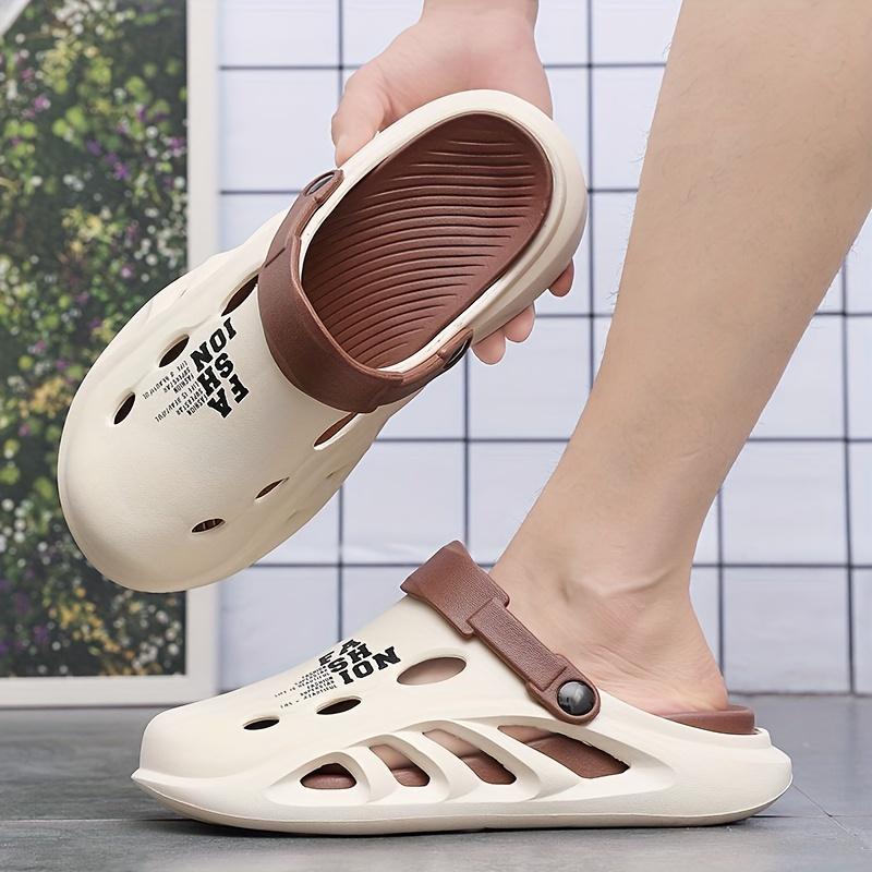 Scarpe da spiaggia unisex alla moda, ultra morbide, scavate, comode pantofole casual antiscivolo per attività all'aperto da uomo e da donna