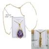 Crystal Cage Necklace Fashionable Metal Chain Neckwear Women Men Collecting Stone Holder Neckchain Jewelry Silver/Gold
