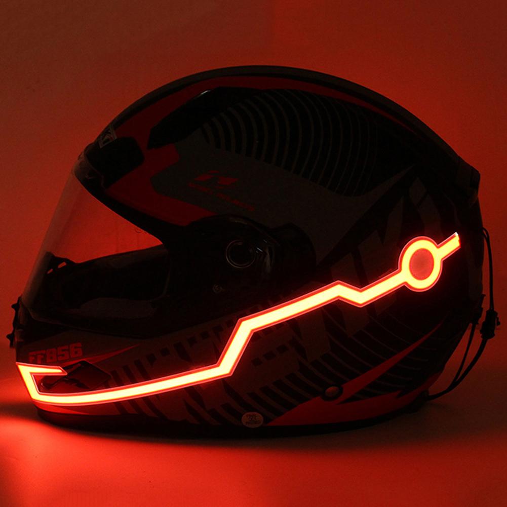 Nocny Kask Motocyklowy LED Pasek Światła Zimnego DIY Naklejka Paska Światła Światło Ostrzegawcze Wodoodporne Niskoenergetyczne Akcesoria
