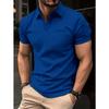 Men's Daily Casual Polo Shirt with Collar Buckle