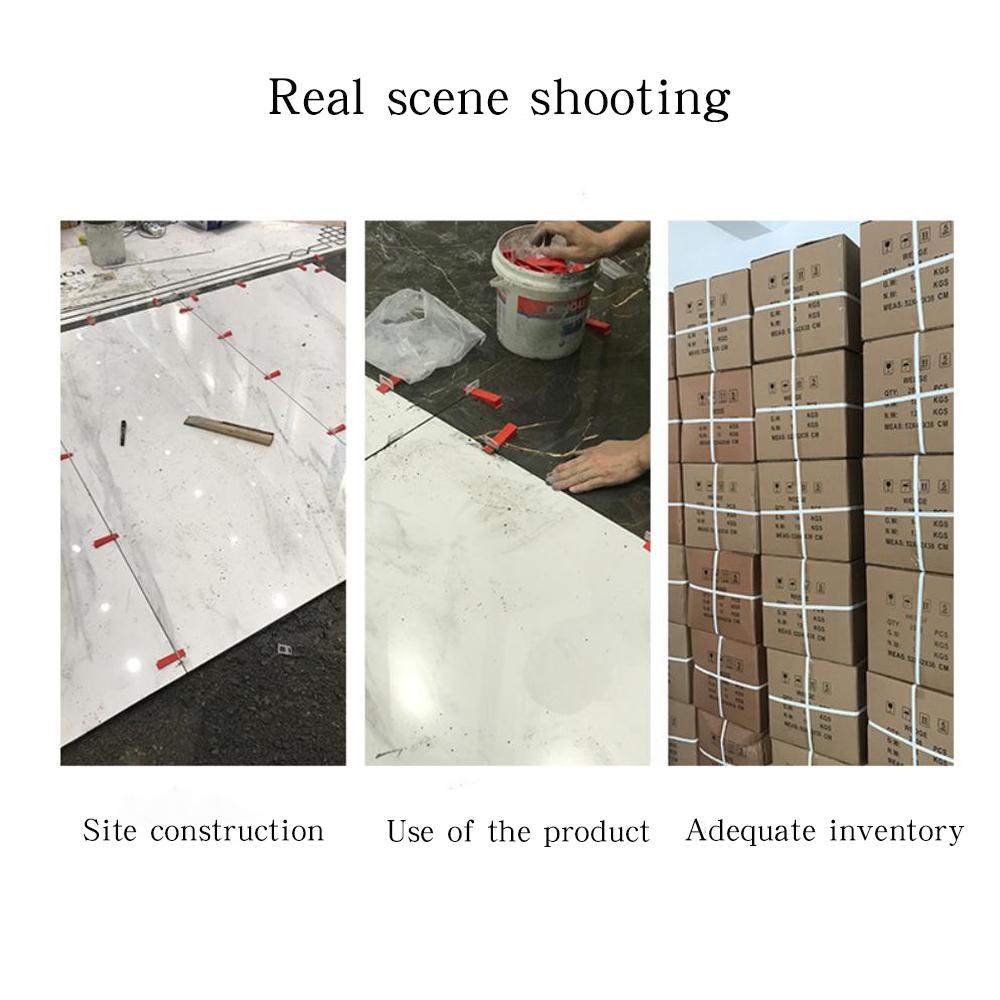 100PCS 1mm Tile Leveling System Clips PE Material Spacers for Ceramic Wall Tile Leveling Construction Tools