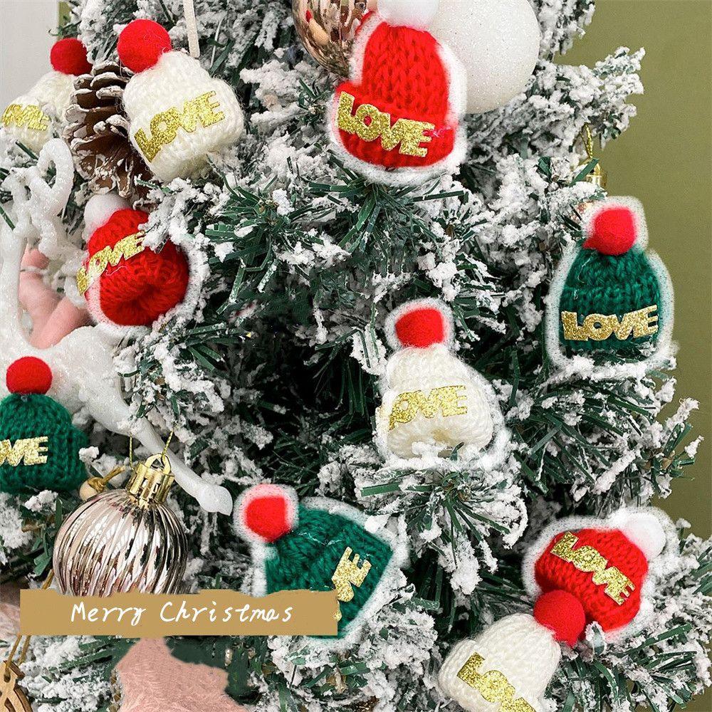 Supplies Christmas  Decoration Santa Claus Hat Woolen Hat Mini Christmas Hat Knitted Finger Hat