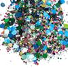 4 Flessen/Set Holografische Zeshoekige Grove Glitter Epoxy Hars Vulvlokken Laser Pailletten voor DIY Epoxy Hars Nagelkunst Vullingen