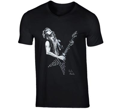 T-shirt Personalizzata Randy Rhoads Tribute Rock & Roll Guitar