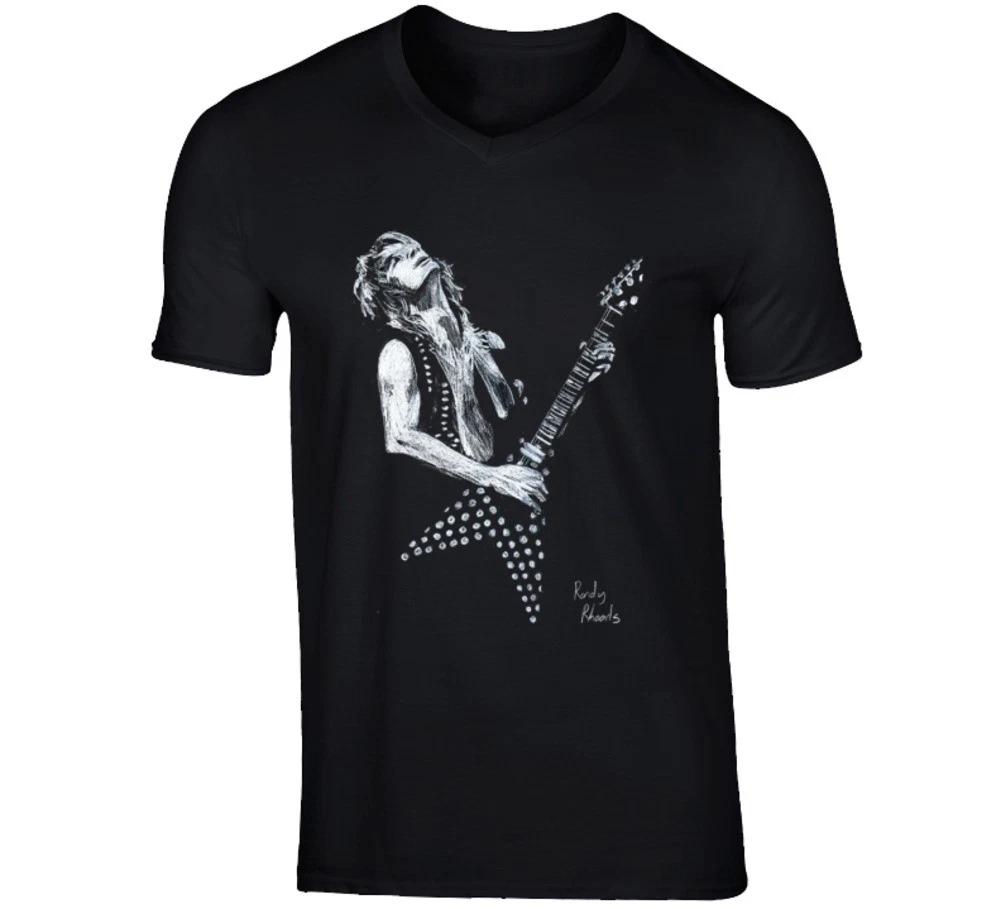 Футболка с принтом Randy Rhoads Tribute Rock & Roll Guitar S
