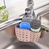 1PC Home Storage Drain Basket Kitchen Sink Holder Adjustable Soap Sponge Hanging Drain Basket Bag