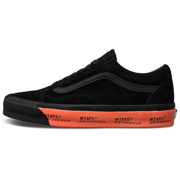 

Черные оранжевые кроссовки унисекс Vans WTAPS x Old Skool LX VN0A4P3X20E