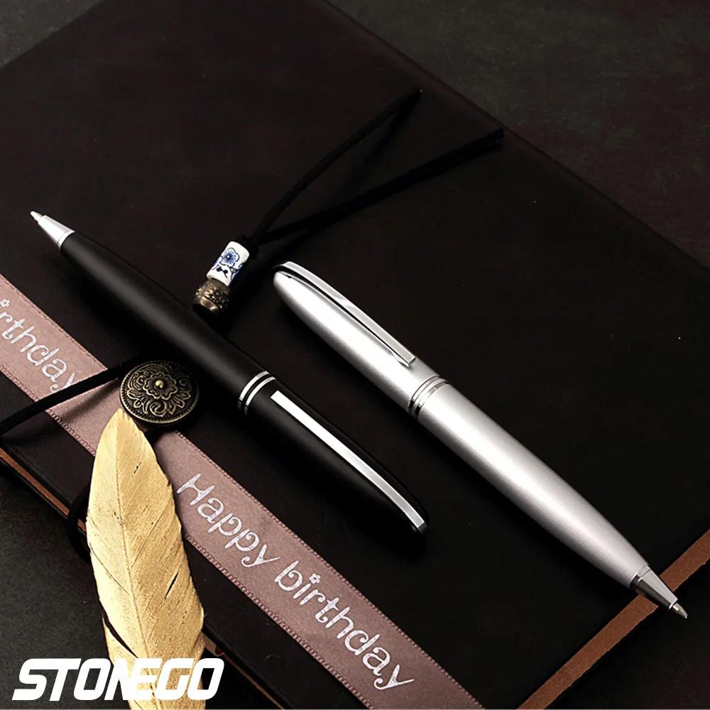 Retractable Twist Metal Ballpoint Pen Medium Point 10mm Smooth Writing Black Ink Pen Office Writing Supplies
