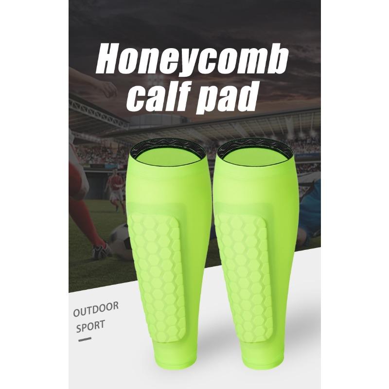 Honeycomb Calf Anti-collision Leg Cover Breathable Football Socks Outdoor Sports Protective Gear Universal Fit