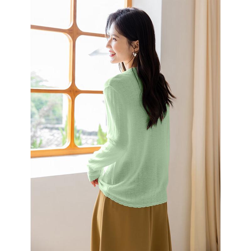 Mocana Women's Elegant Long-Sleeved Cashmere Sweater MKNJD2760