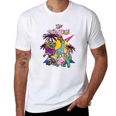 Bodacious PeriodFunny Dinosaur Reptiles Party 80s TShirt Man T Shirts Graphic T Shirts for Man Slim Fit TShirt
