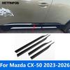For Mazda CX-50 CX50 -2025 2026 Carbon Fiber Door Side Line Strip Body Skirt Molding Trim Sticker Accessories Car Styling