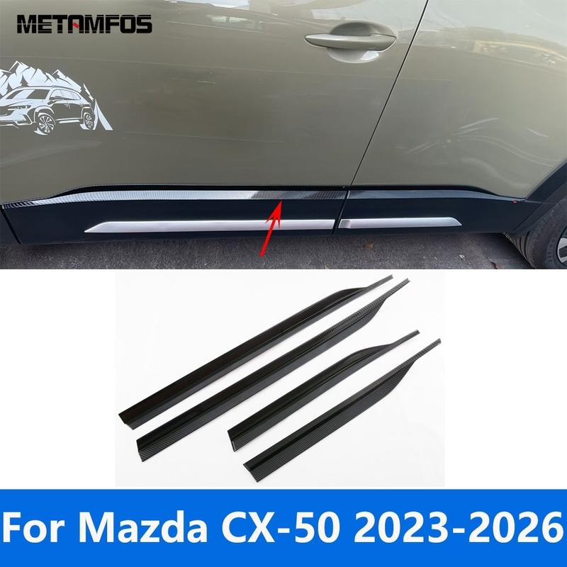 

Для Mazda CX-50 CX50 -2025 2026 Полоса на боковую линию двери из углеродного волокна Накладка на порог кузова Наклейка Аксессуары Стайлинг автомобиля